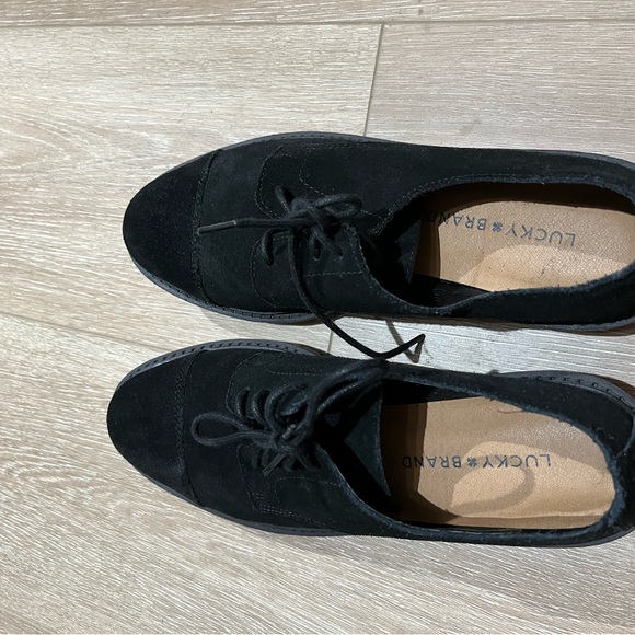 Lucky Brand Womens Ibira Cap Toe Platform Oxford Shoes